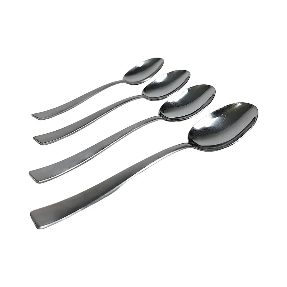 Vintage Pfaltzgraff Stainless Steel Soup Spoon Flatware 4 pieces 18/0